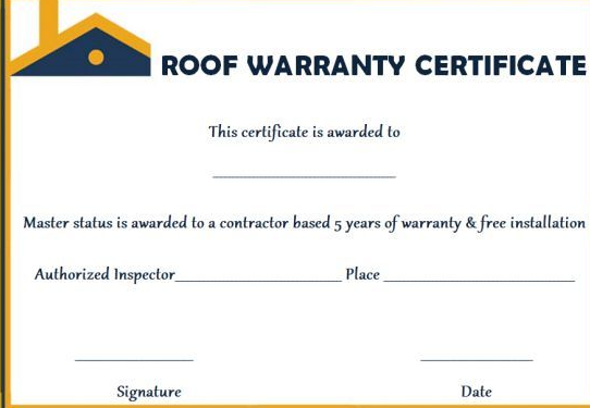 Roofing Certification 