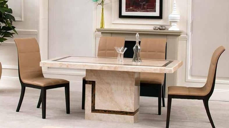 marble dining table on the Gold Coast